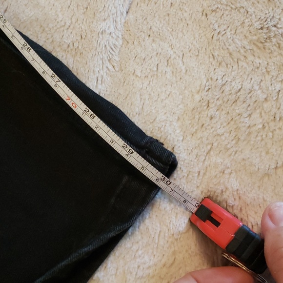 So Slimming by Chico's Black Wide Leg Jeans with sparkly pocket details - Picture 9 of 11